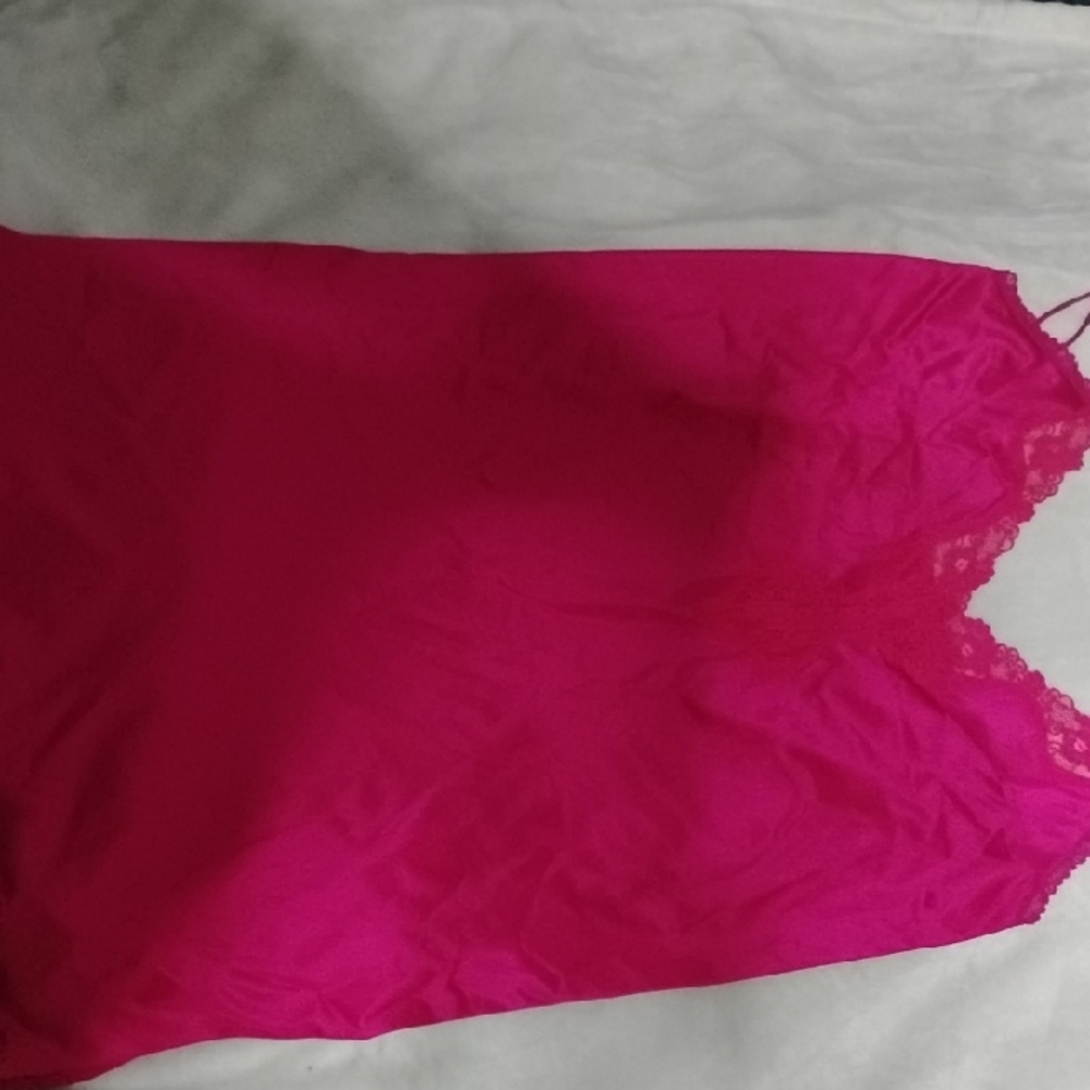 Fun 2 Fun Vibrant Pink Lace Slip